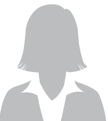 Silhouette of a person with shoulder-length hair and a collared shirt.