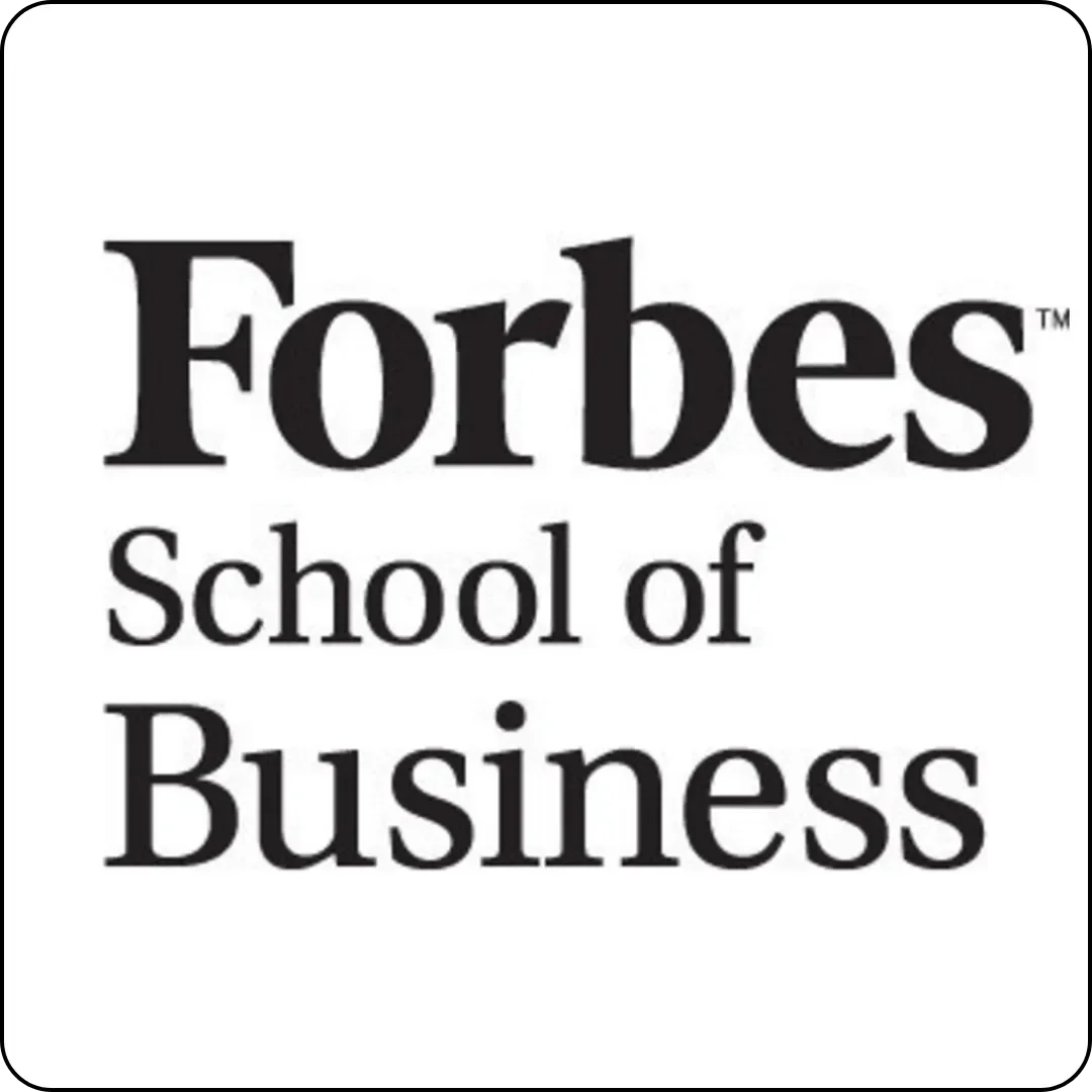 Forbes School of Business logo in black text on white background.