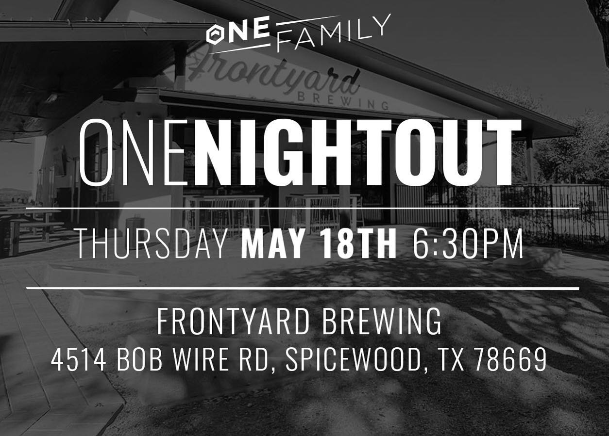 See y&rsquo;all tonight for One Night Out! Can&rsquo;t wait! 
#onefamilytwolocations