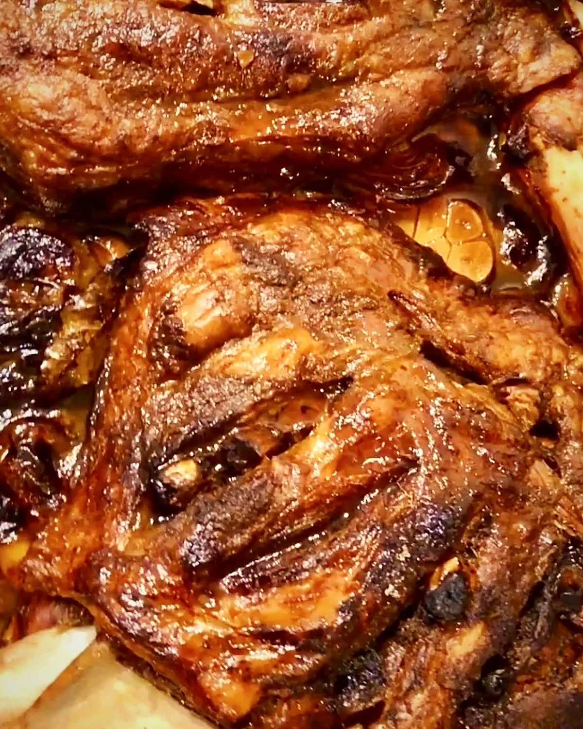 Slow-Roasted Persian Lamb Shoulder with Saffron Butter