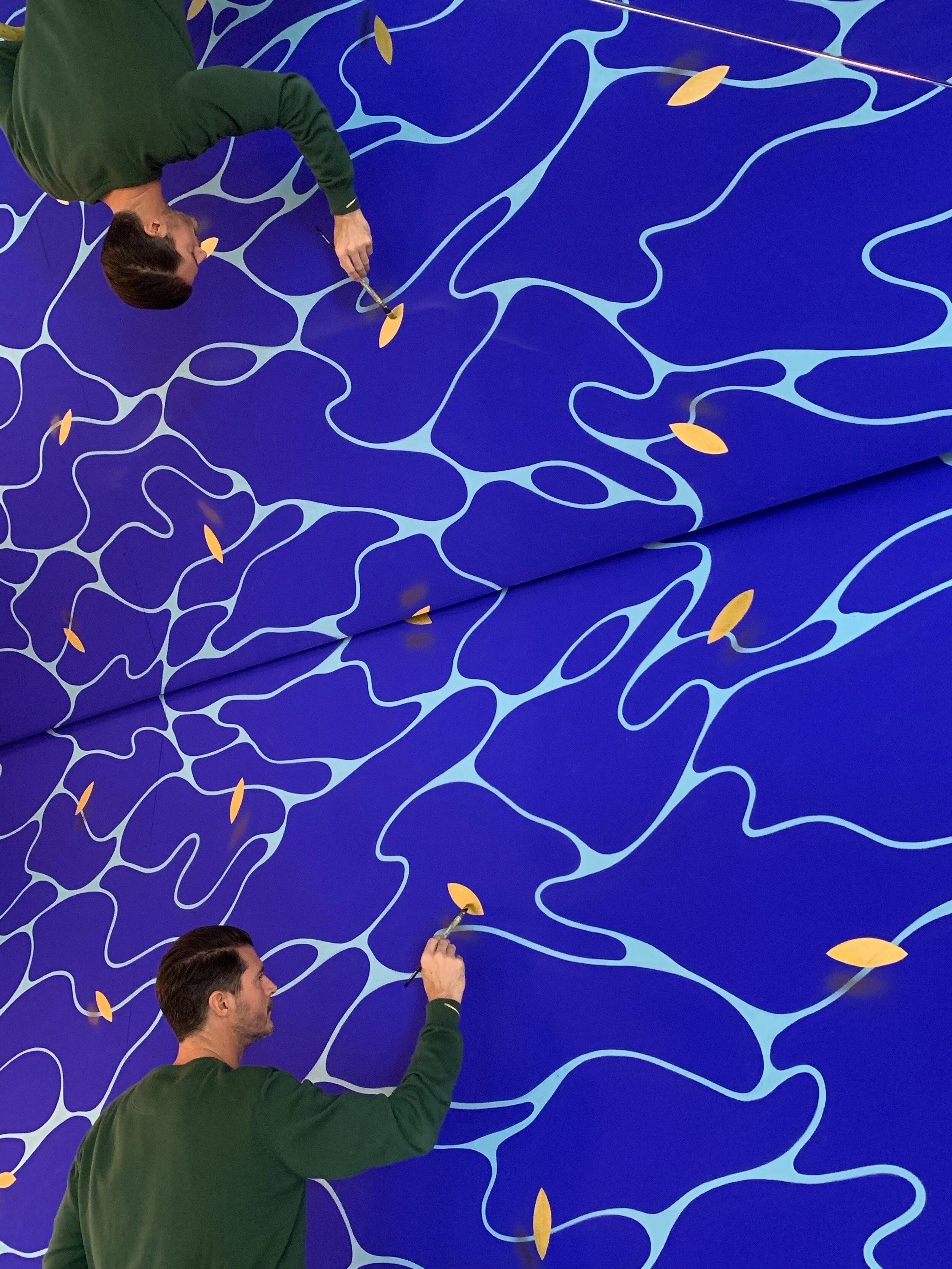 SupaKitch Koralie - Fresque Mural - Daroco 16 Paris 2019 - Palmtrees Water