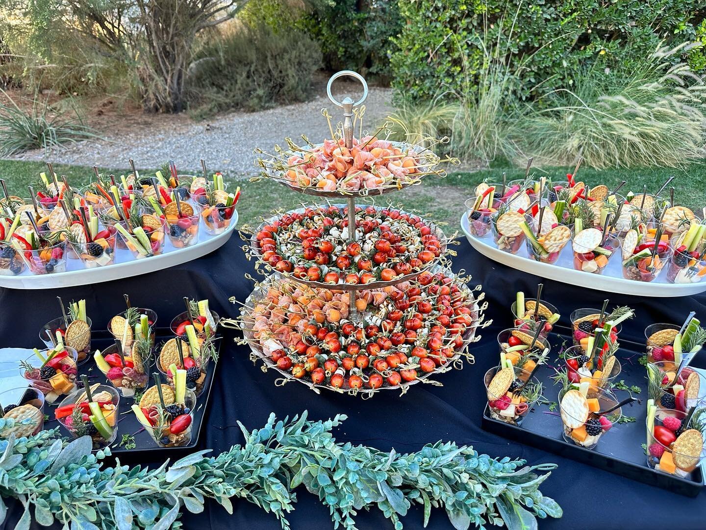 Sweet 16 event at #blomgrenranch this past weekend. Such a beautiful event! Swipe left for more pics and vid&rsquo;s. #catering #cheflife #caterer #santaclaritacatering #instafood