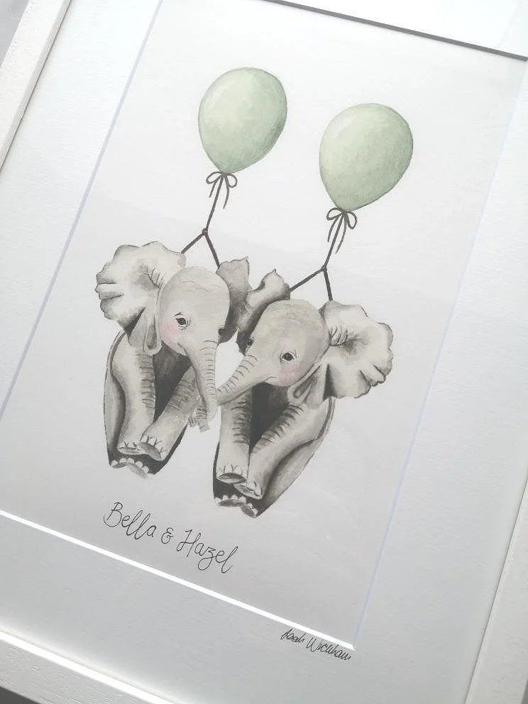 Twins Print 
- Sarah Wickham Designs