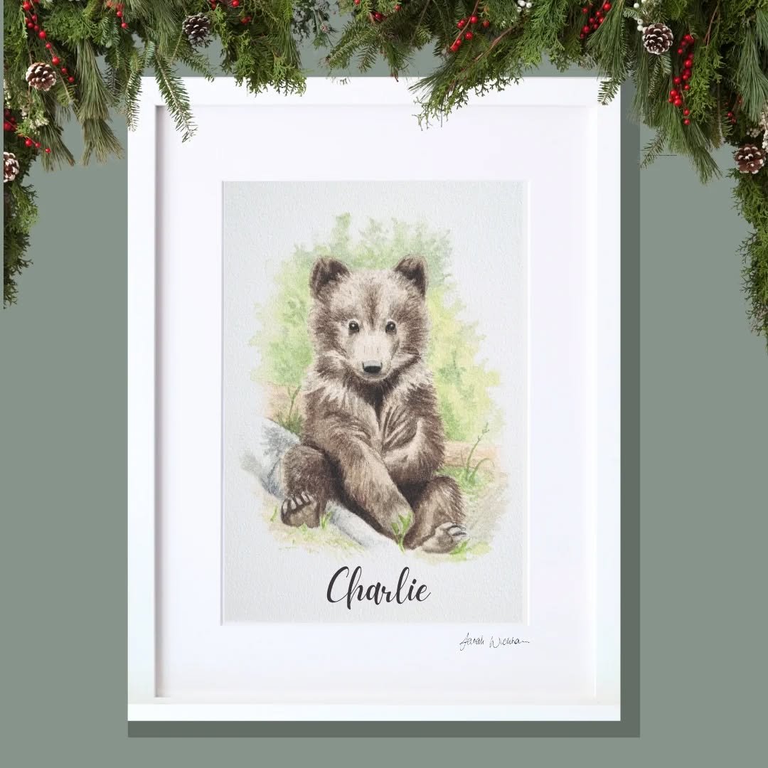 Are you looking for a special gift to mark a new arrival's first Christmas this year? 🦌 
Look no further ✋🏼 I have a full range of beautiful watercolour nursery designs available on my website which can be personalised making them one of a kind. 


