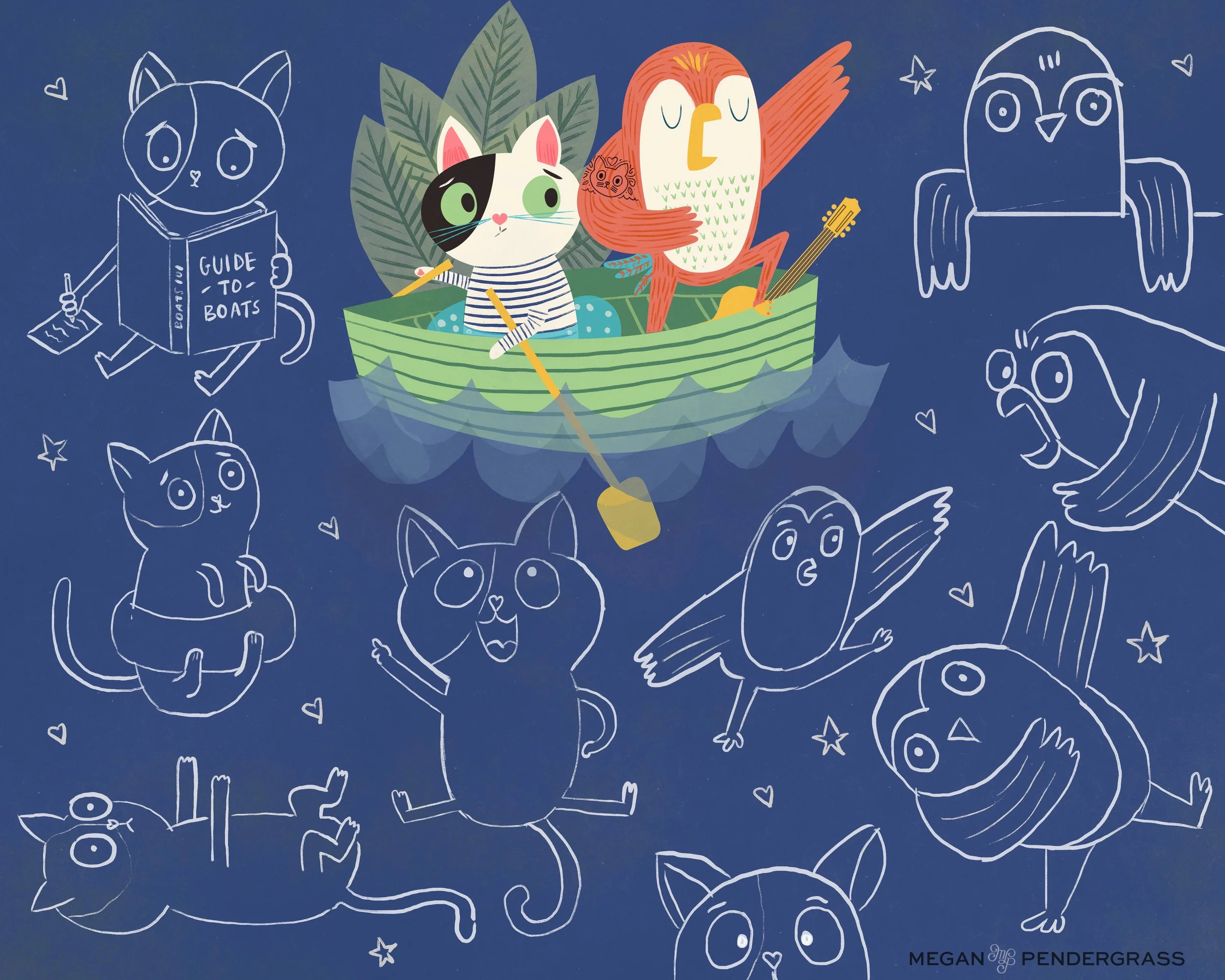 Owl & the Pussy Cat- Character explorations