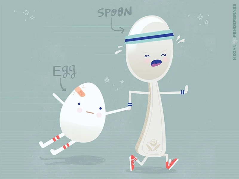 Egg & the Spoon - Character explorations
