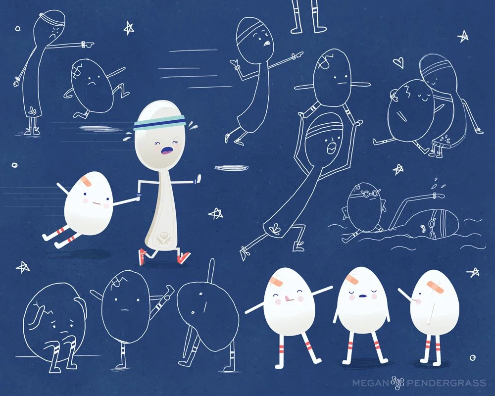 Egg & the Spoon --Character explorations