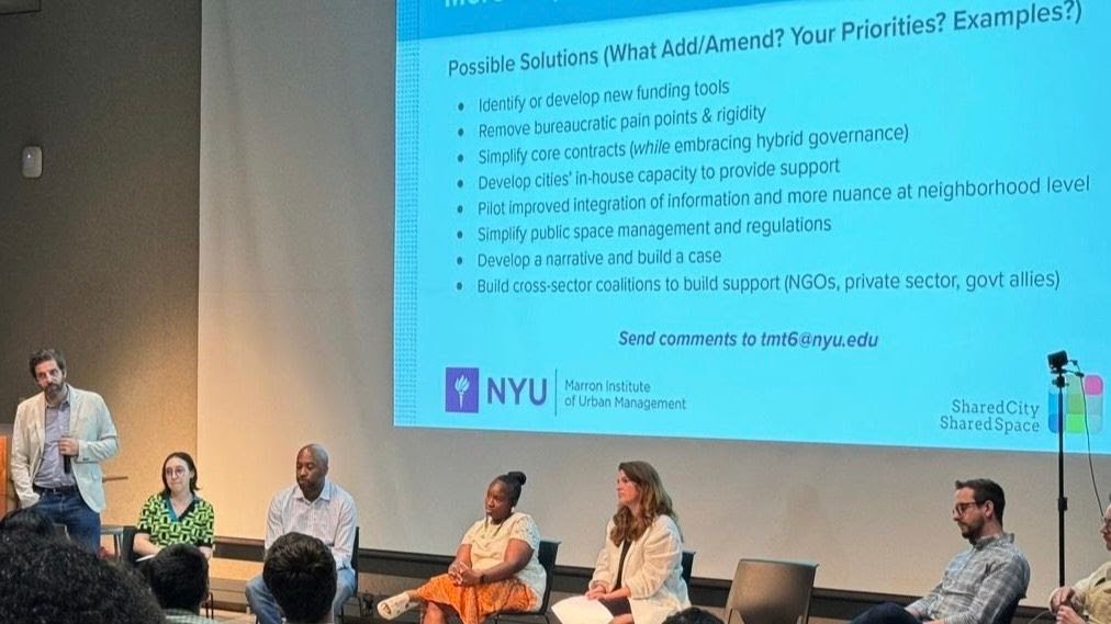 Events: Seeking Solutions to common challenges with Placemakers and Parks Partners at Public realm roundtable in nYC and seattle 