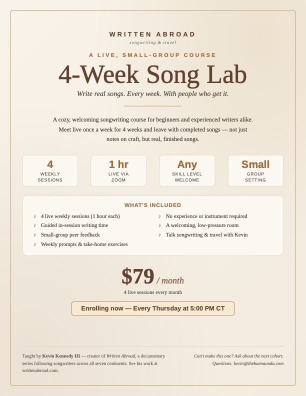 Virtual Songwriting Lab