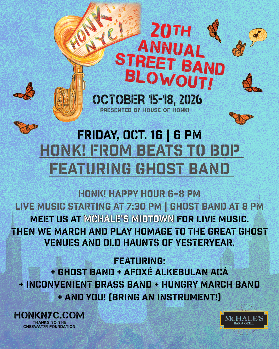 HONK! From Beats to Bop: featuring Stefan Zeniuk's GHOST BAND
