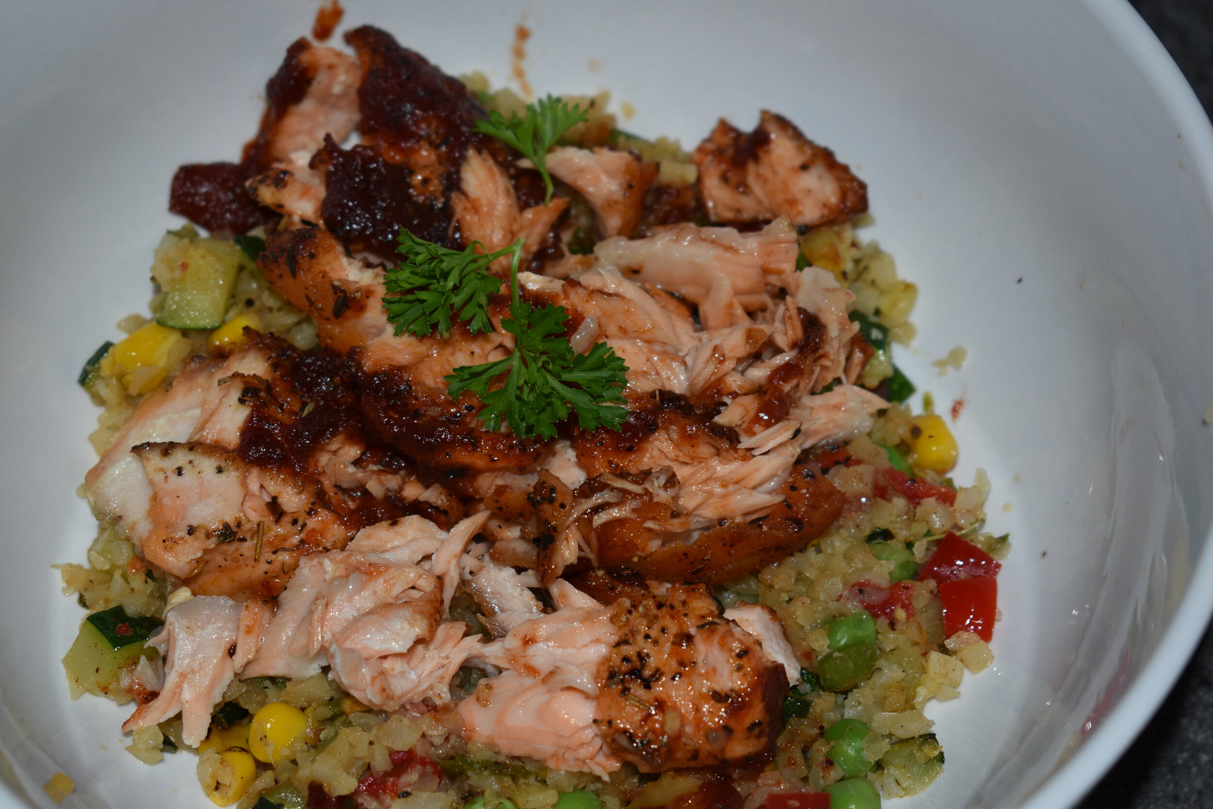 BBQ Salmon Bowl