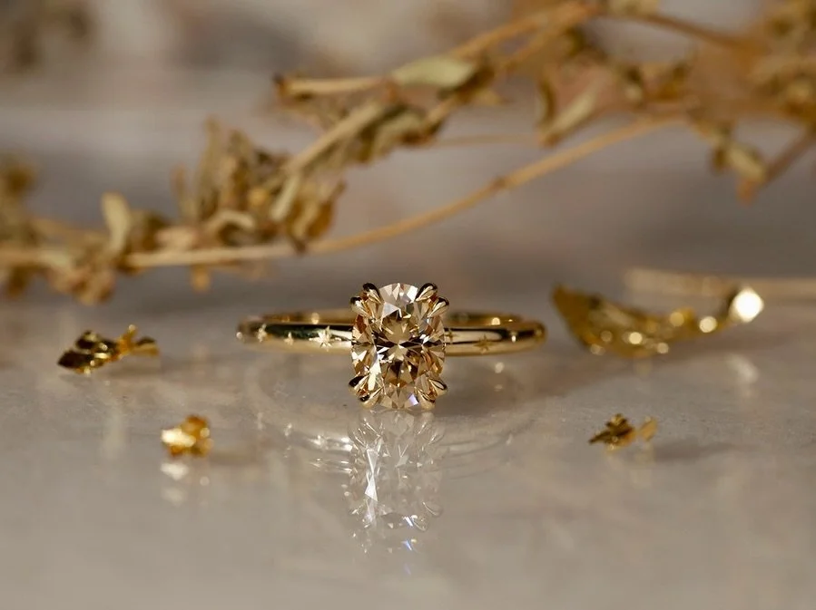 ✨sun-kissed champagne dreams! 
A few years ago Kobe saw the Champagne Supernova ring that we&rsquo;d made and had since sold. It was a ring he couldn&rsquo;t forget so he knew it was ✨the one✨, and he reached out to see if we could recreate it for hi