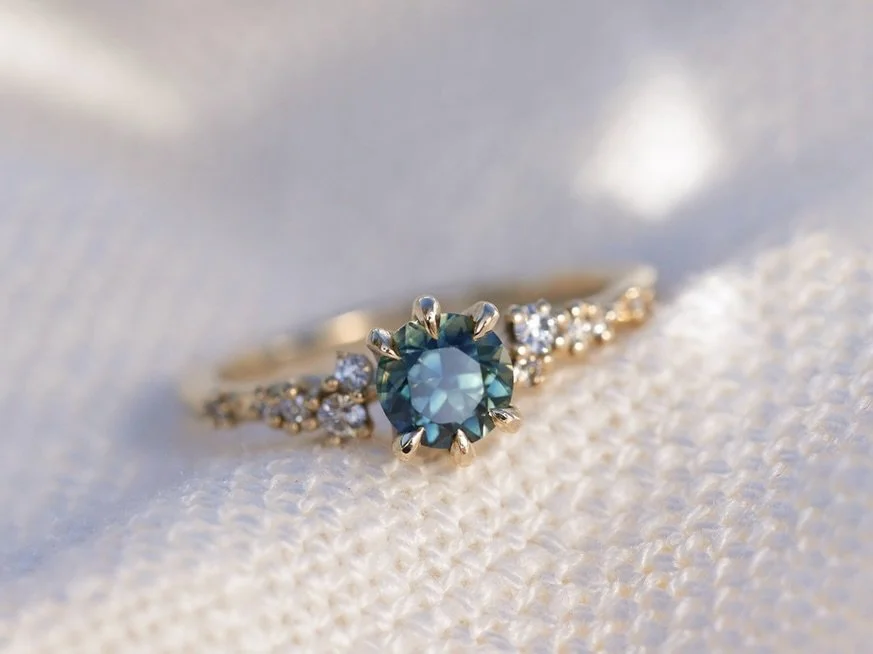 ✨which of these Constellation rings is your favourite?

I&rsquo;m so proud of this design. It&rsquo;s one of those designs that you&rsquo;d see and say &ldquo;that&rsquo;s Clean Carats&rdquo;! The teal blue sapphire from the first slide was the first