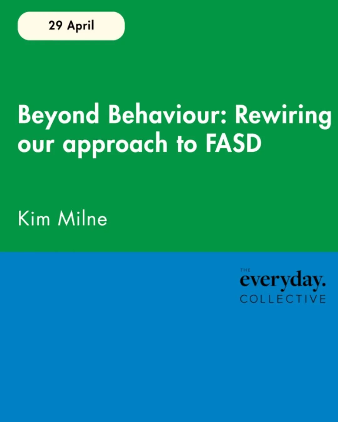 Holy sh*t &mdash; it&rsquo;s this Wednesday!

7pm sharp, from wherever you are &mdash; the couch, the sideline, mid-dinner prep&hellip; we&rsquo;ve got you.

Beyond Behaviour: Rewiring Our Approach to FASD
Join us for a powerful seminar and kōrero wi