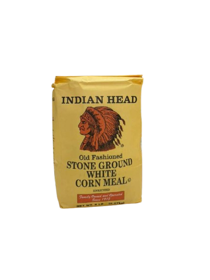 Indian Head Stone Ground White Corn Meal