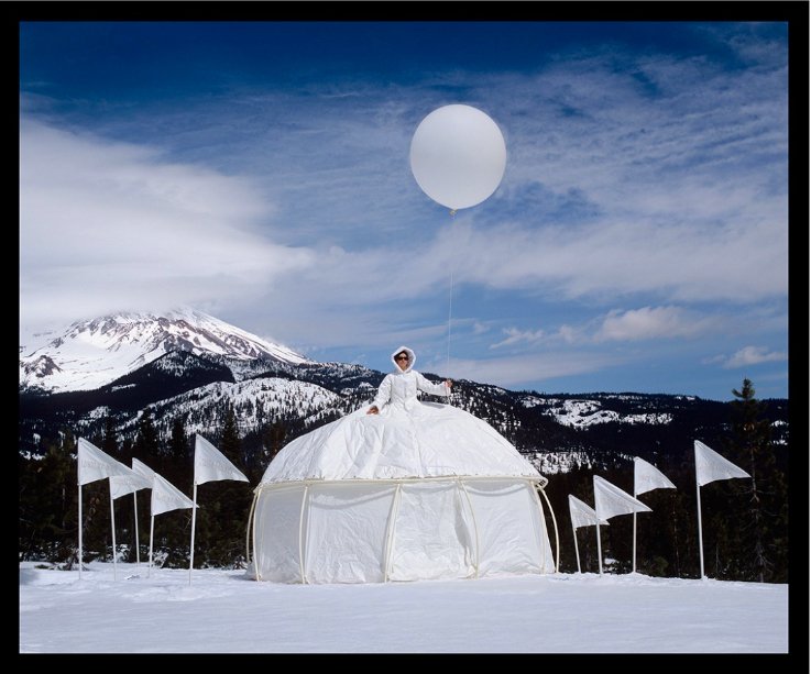  Ice Queen: Glacial Retreat Dress Tent, Mt. Shasta, California 
