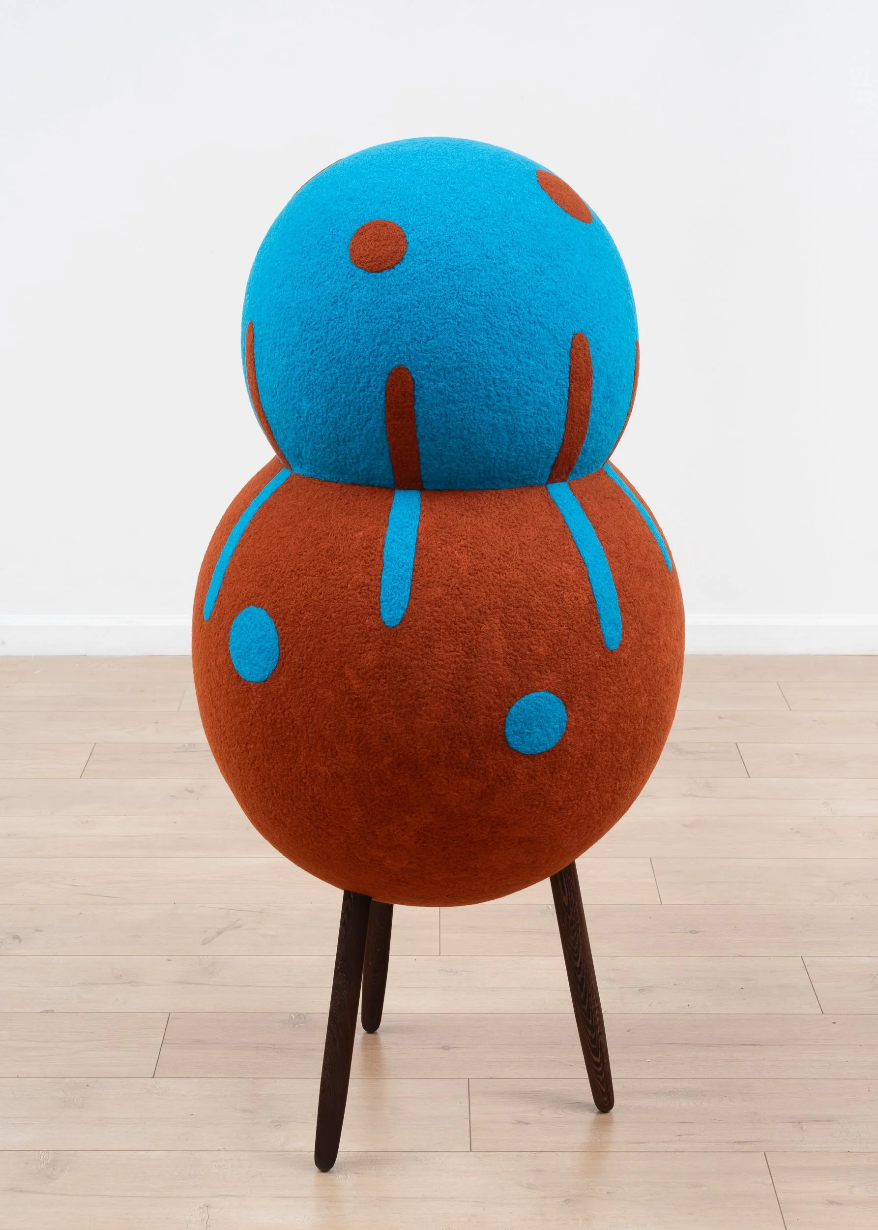 Persevering Daruma Doll (Blue and Brown) , 2024