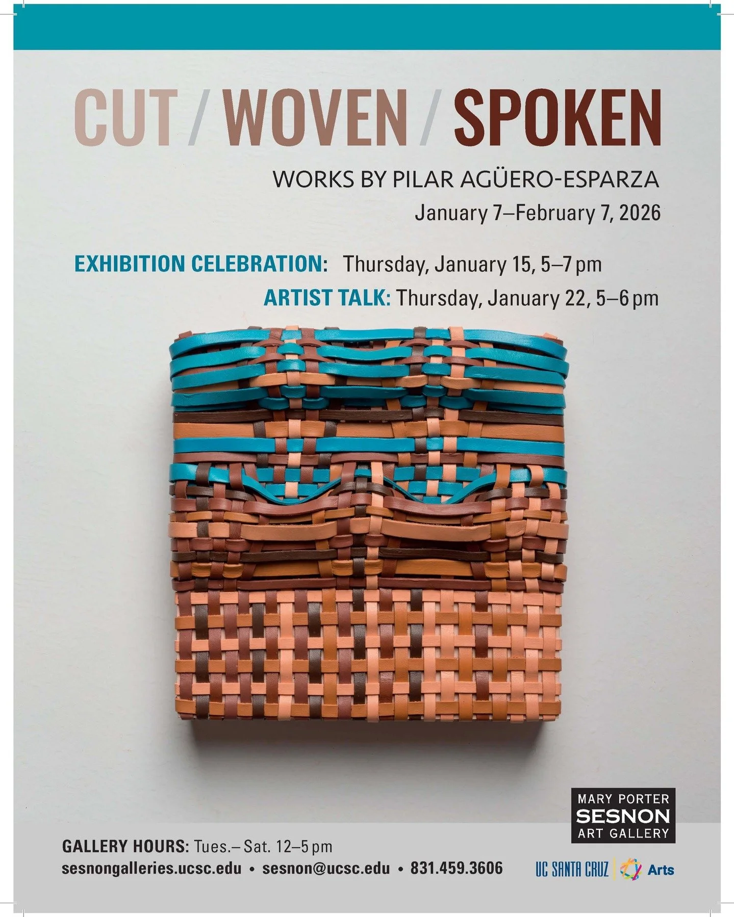 Congratulations to 2025 Eureka Fellow Pilar Ag&uuml;ero-Esparza (@pilar.aguero.esparza) on her upcoming exhibition Cut / Woven / Spoken, being presented at the Mary Porter Sesnon Art Gallery at UC Santa Cruz.

Drawing on materials and processes roote