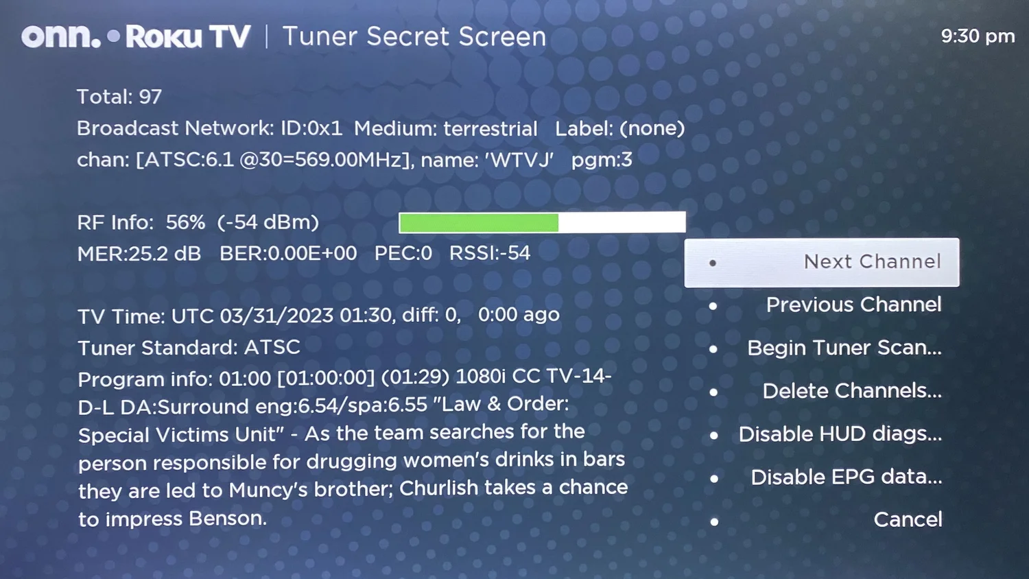 Roku Tuner Secret Screen — WNY Over The Air