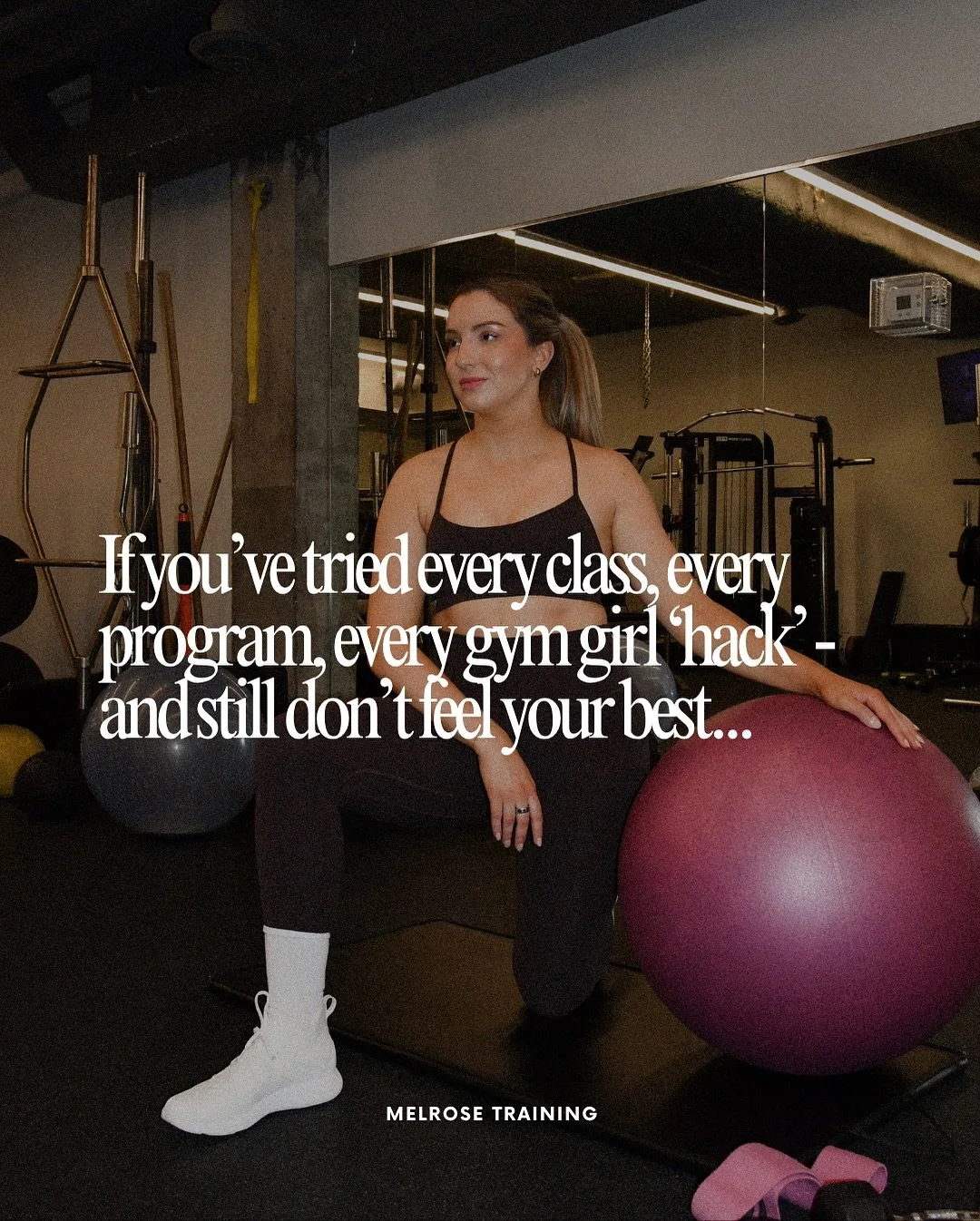 If you&rsquo;ve been going all in, burning out, and starting over (again) - but you&rsquo;re truly ready for a routine that sticks - you&rsquo;re in the right place 👋

Most gyms bet on people not showing up.
Most programs make you feel like you&rsqu