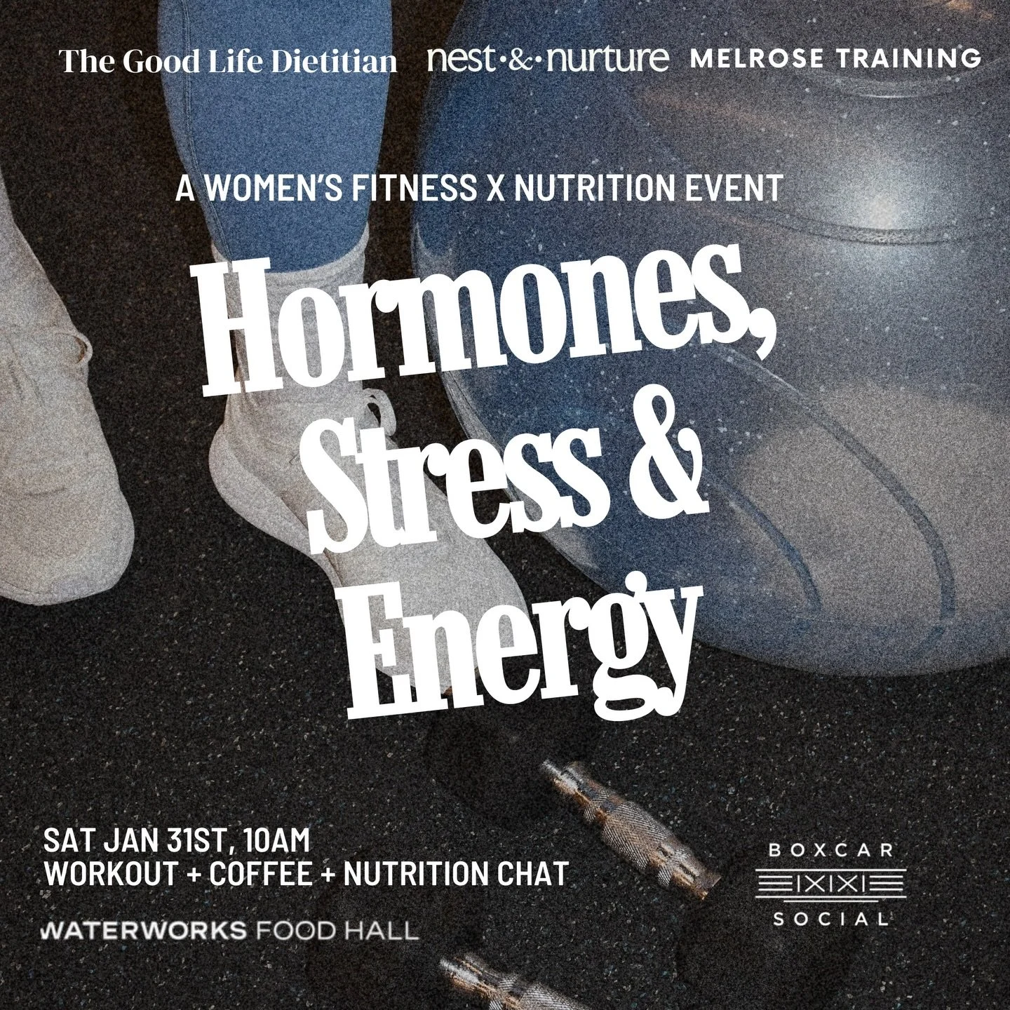 We&rsquo;re back baby for another women&rsquo;s health focused fitness + nutrition event.

Join Mel &amp; Emily from @melrosetraining and @tristachan.rd from Nest &amp; Nurture (formerly @thegoodlifedietitian) for a Saturday morning of strength train