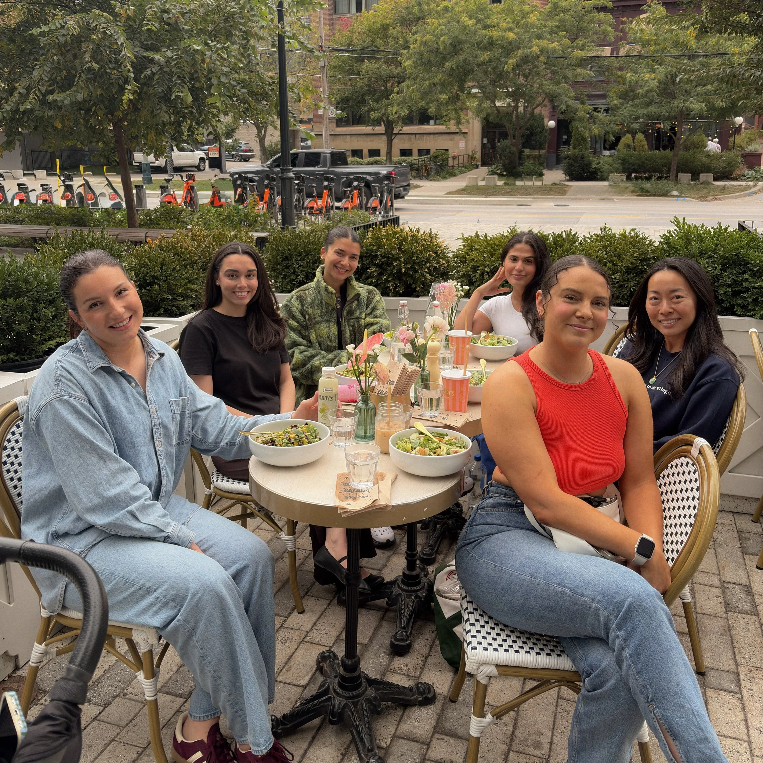 Team Melrose Fall Lunch 🫶 @mandysalads at The Well 🥗

It was so nice getting out of the gym and spending an afternoon together catching up, laughing + getting in lots of Baby Melrose snuggles.

We&rsquo;re so grateful to work alongside such a smart