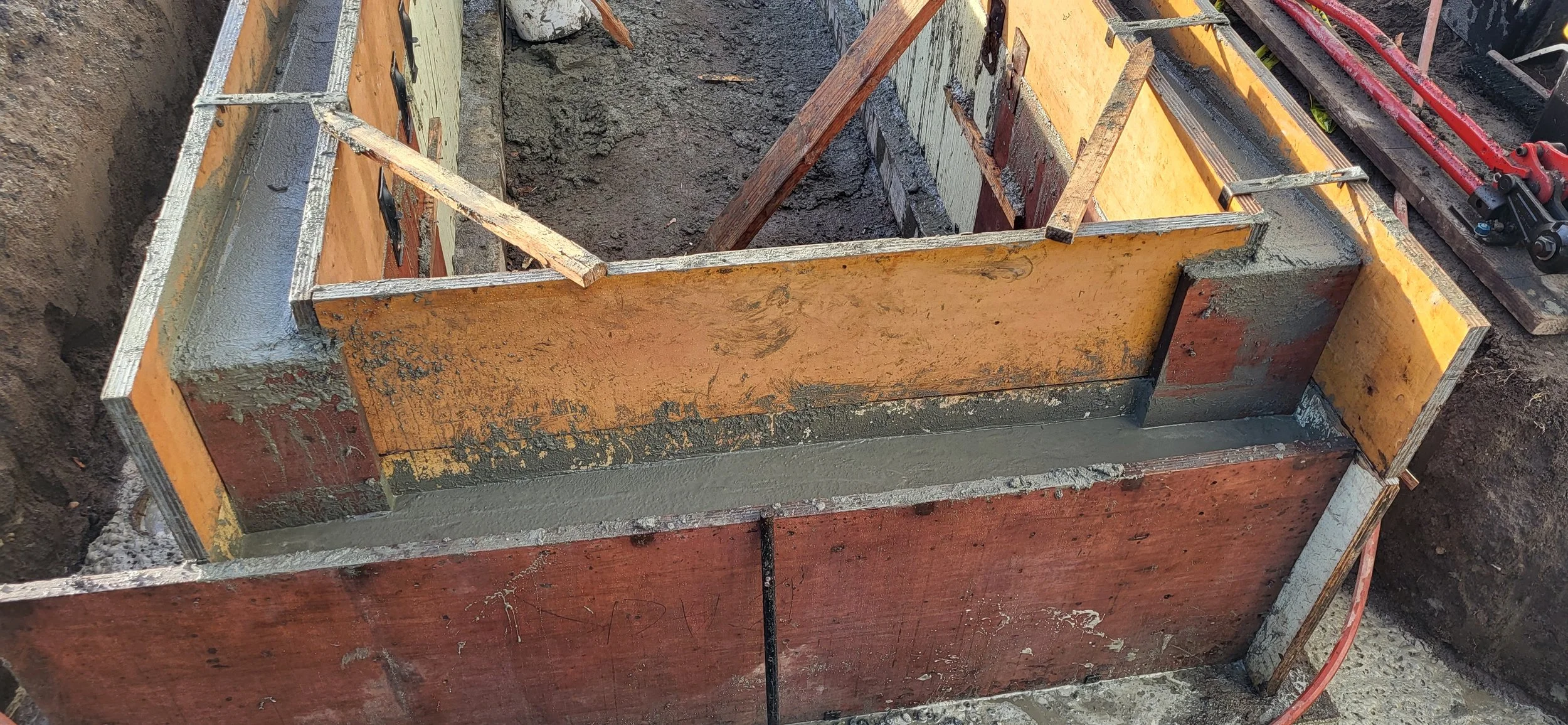 Forms Concrete Poured - 12-17-25