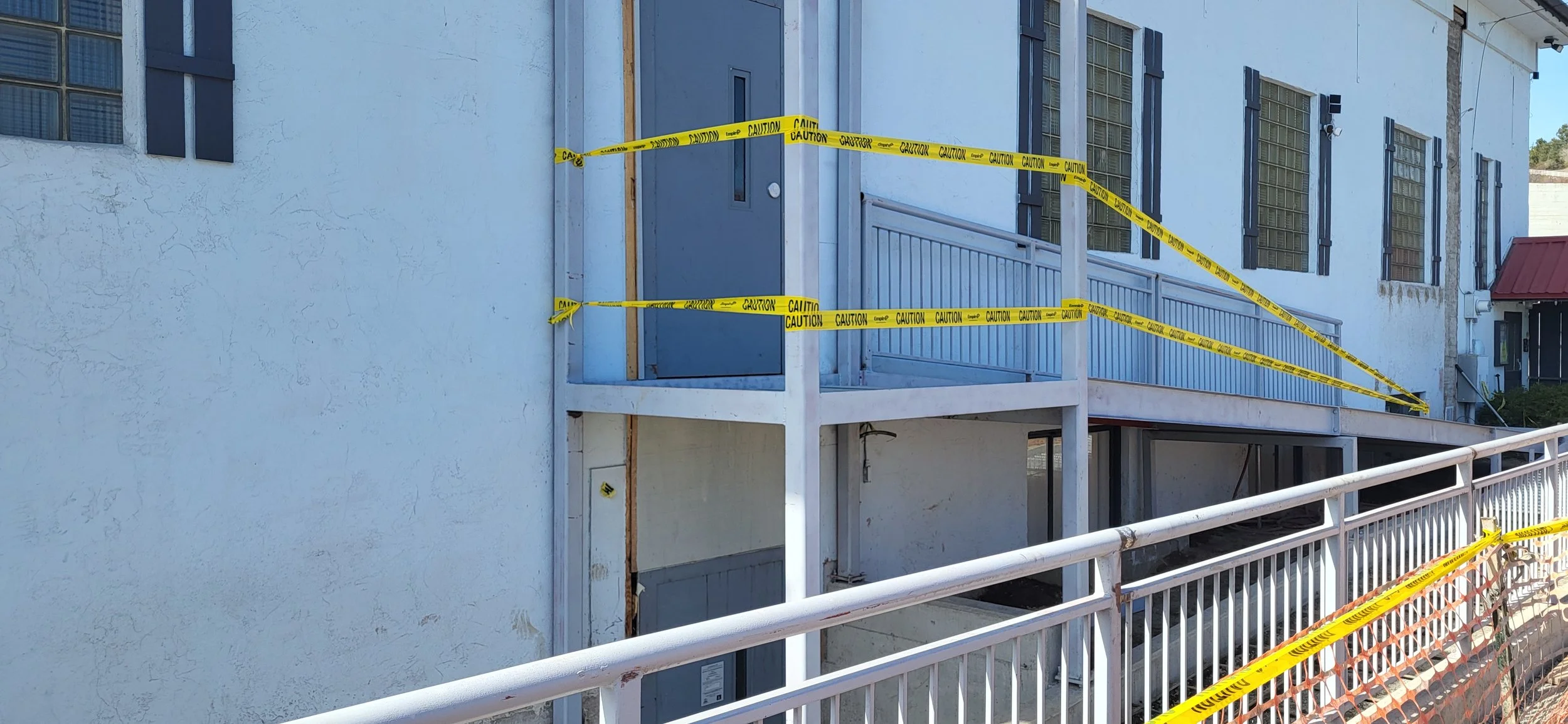 Steel handrails installed - 4-4-26