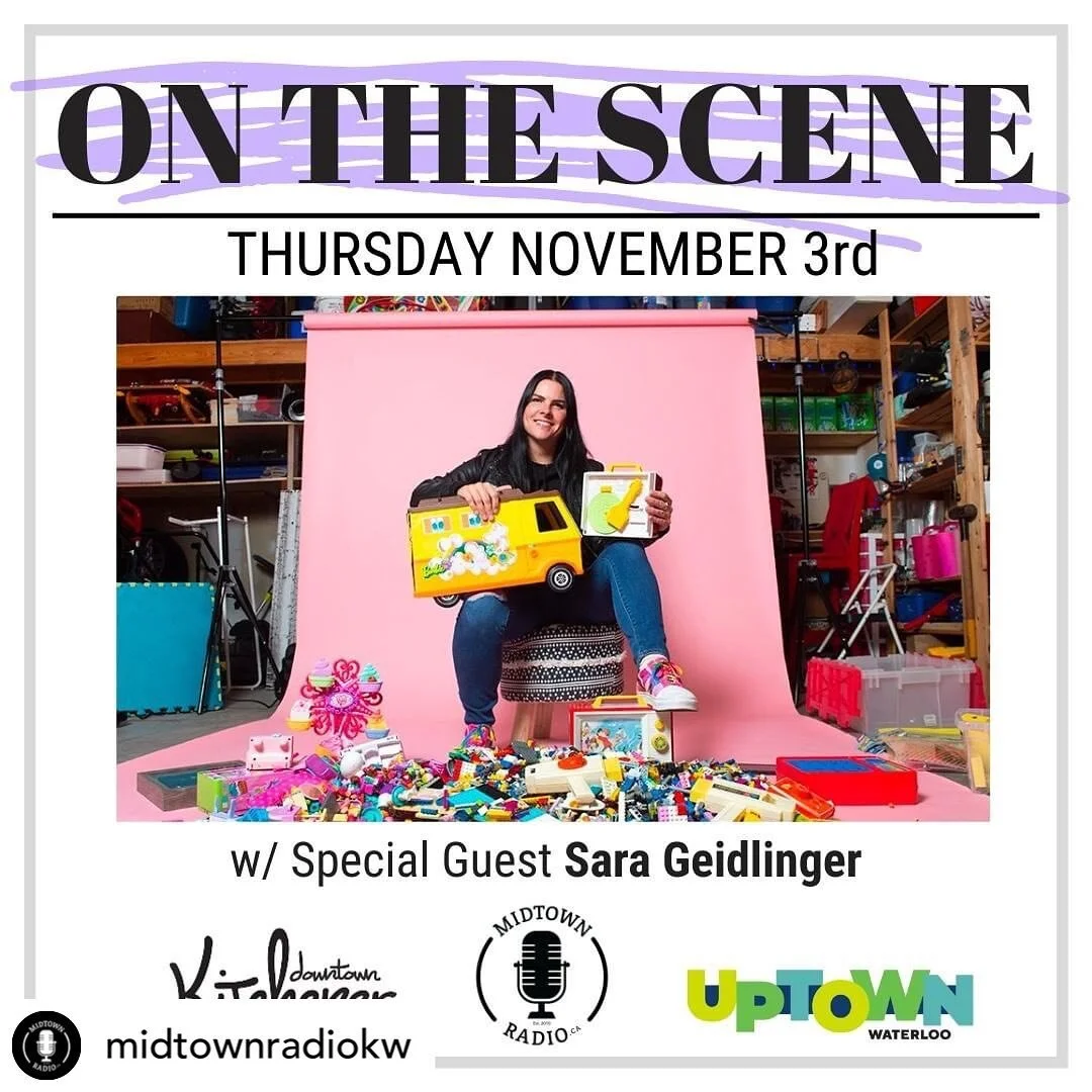 @midtownradiokw 'On The Scene' is broadcasting LIVE this Thursday with special guest @sarageidlingerphotography🎙🎉

We'll be filling you in on all of the amazing arts events going on around KW, and chatting with Sara about her upcoming film, 'Playti