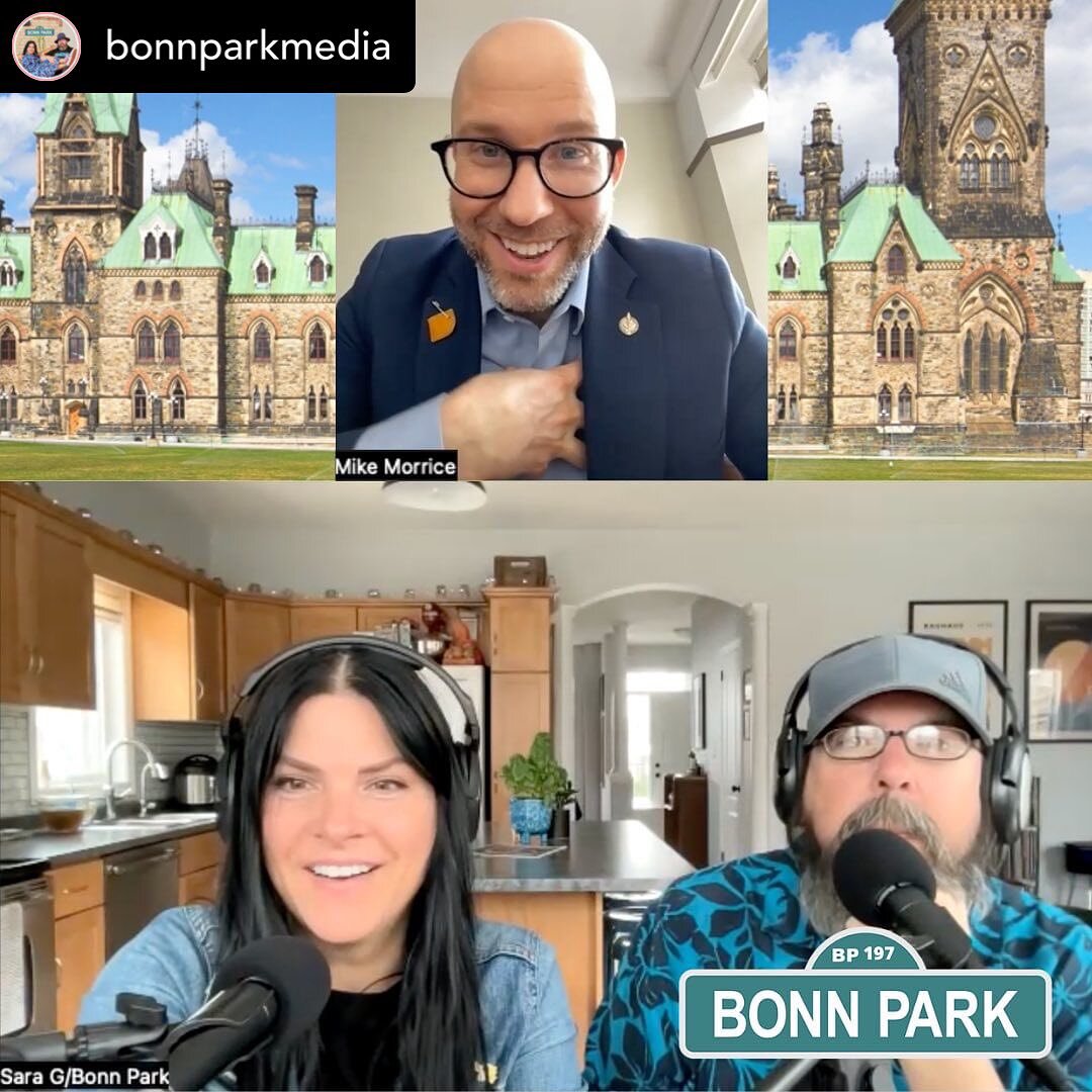 Posted @withregram &bull; @bonnparkmedia WELCOME TO BONN PARK @morricemike!

Arguably Bonn Park&rsquo;s biggest fan, The Honourable Mike Morrice joins us to talk about saving the planet, helping our neighbours, and a greater calling. Since we recorde