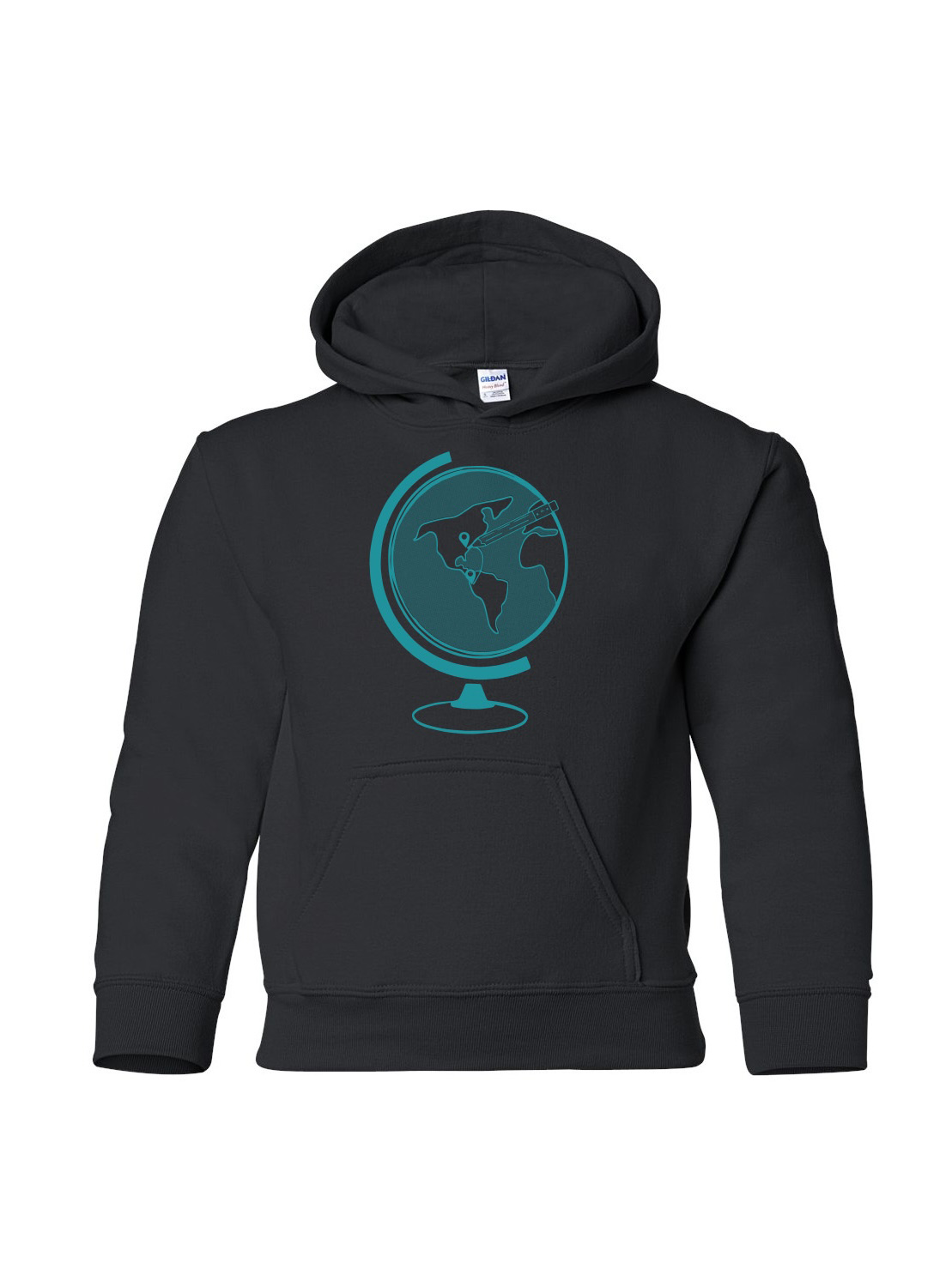 Globe Hoodie (Size: Youth Small)