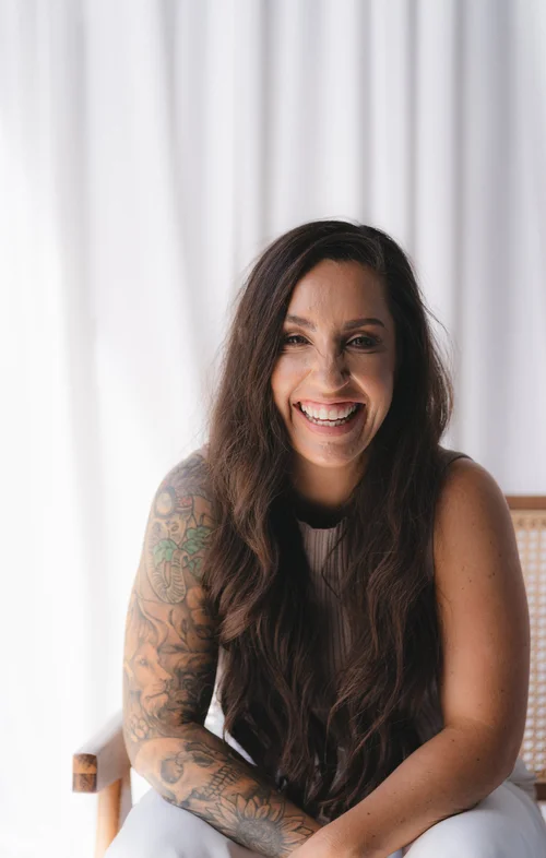 Andrea laughing