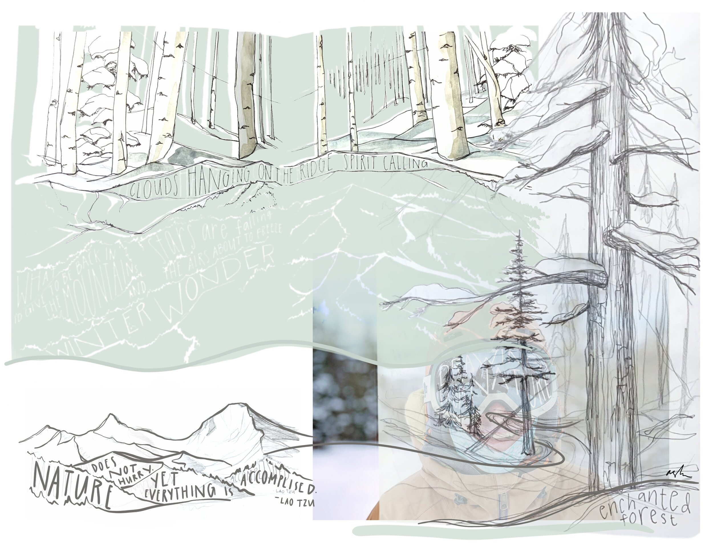 winter 2018 - layered landscape.