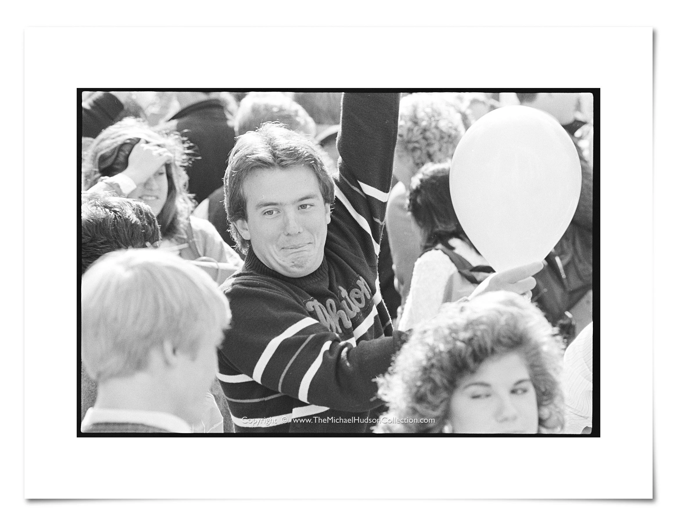 After Homecoming chapel, October 10, 1986