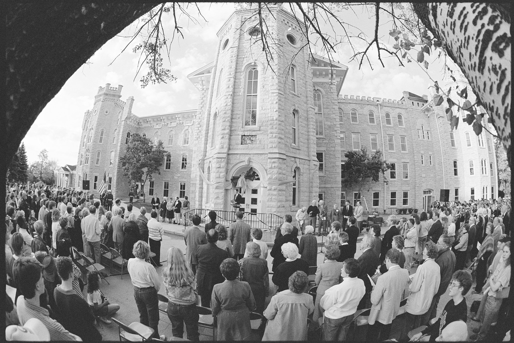 Dedication of renovated Blanchard Hall, Homecoming 1990 (October 13)