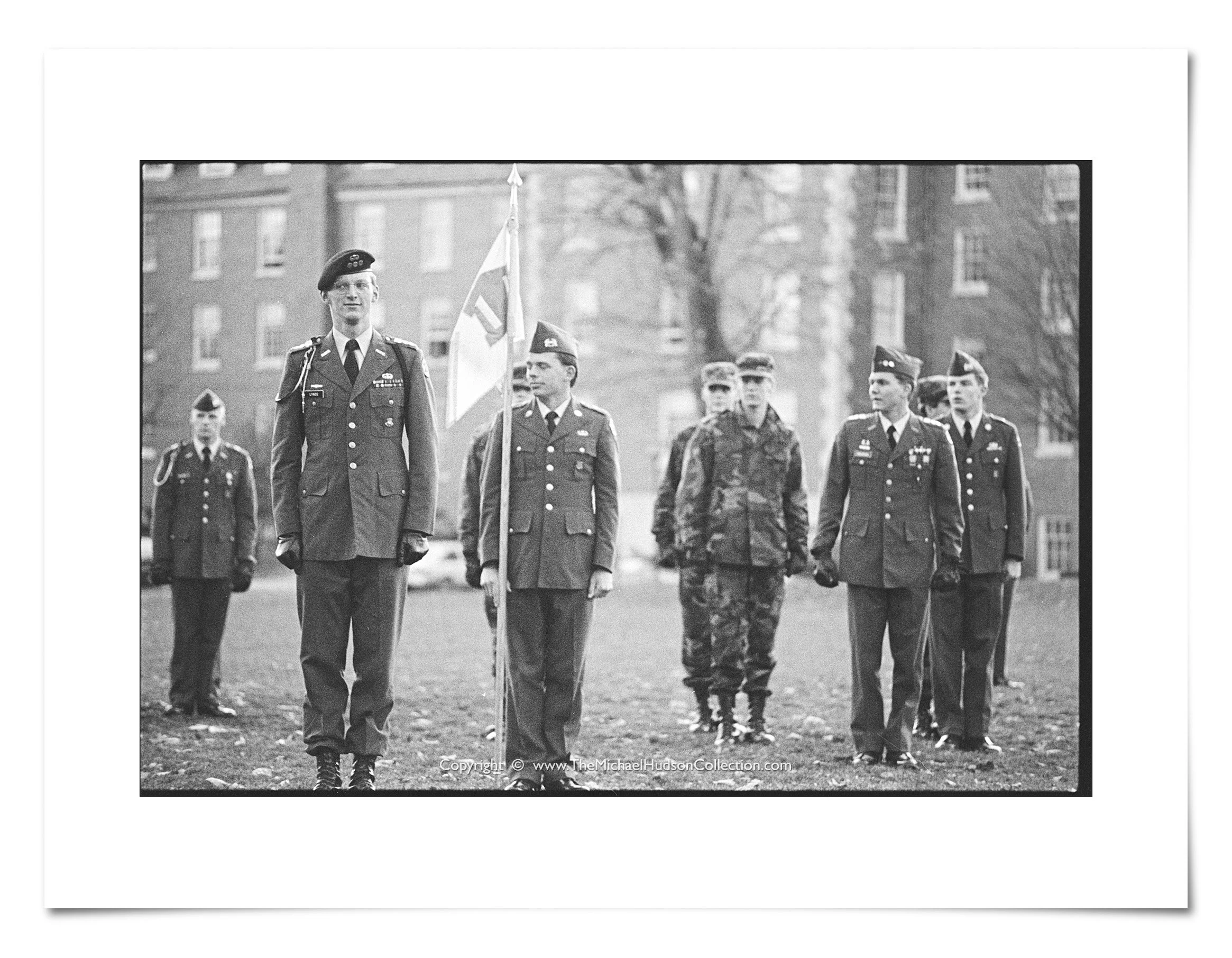ROTC flag ceremony on Veterans Day, November 11, 1986