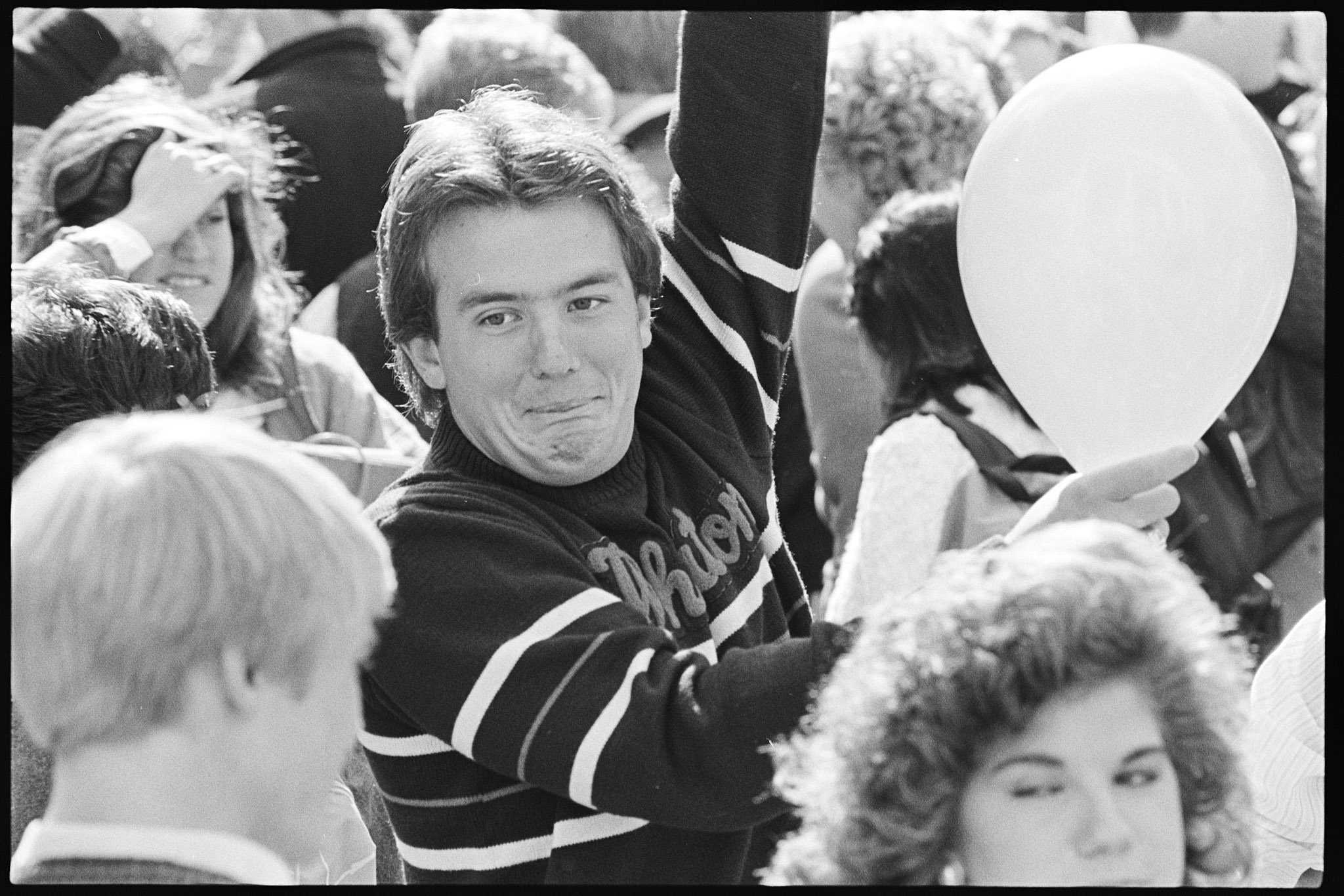 After Homecoming chapel, October 10, 1986