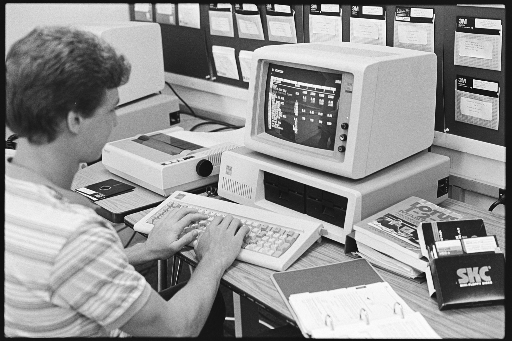 Computer lab, October 3, 1986