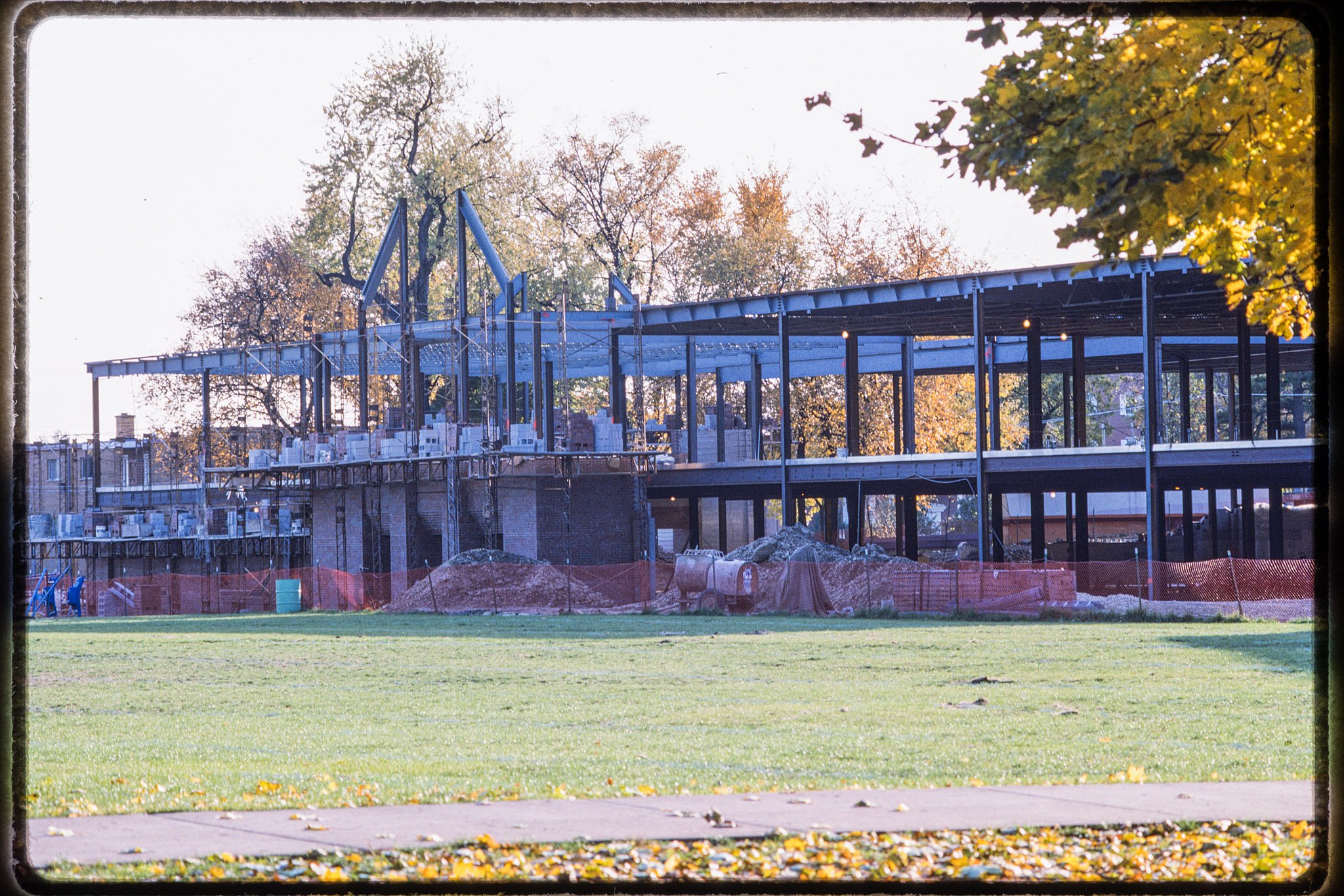 Construction of Anderson Commons, October 1987