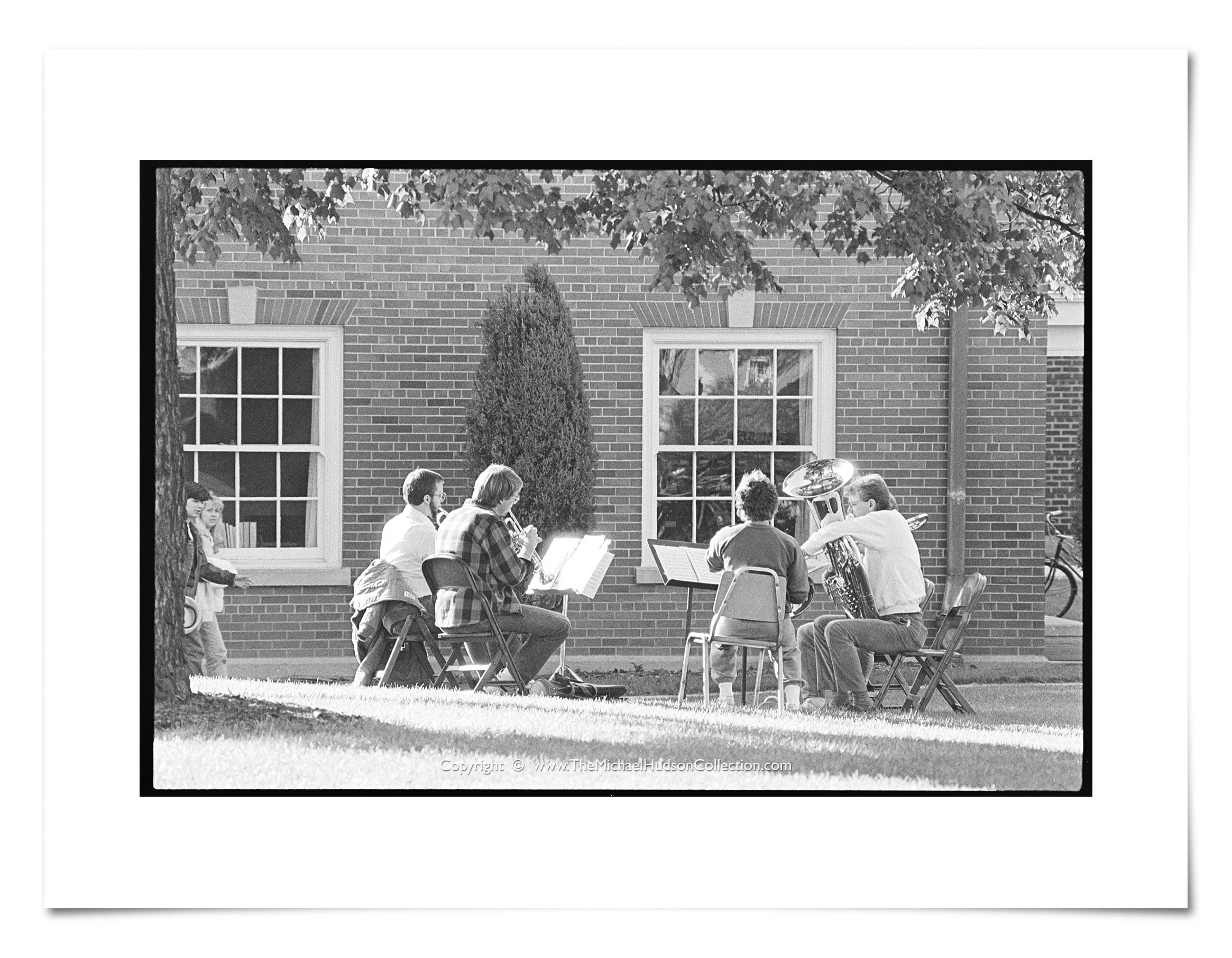 Homecoming Weekend- hanging out on Friday afternoon, October 10, 1986