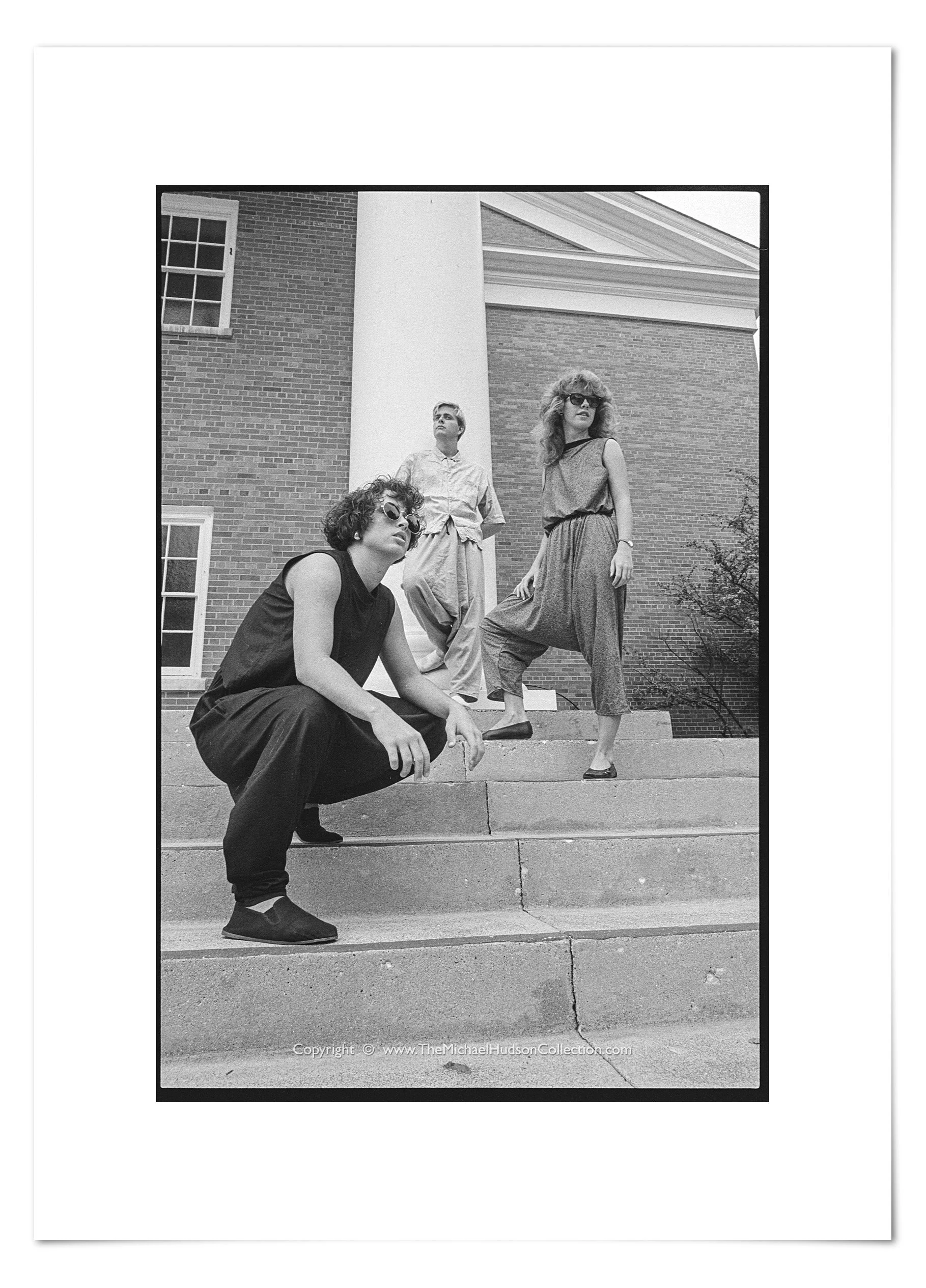 Fashion shoot for Record article, ~September 16, 1986