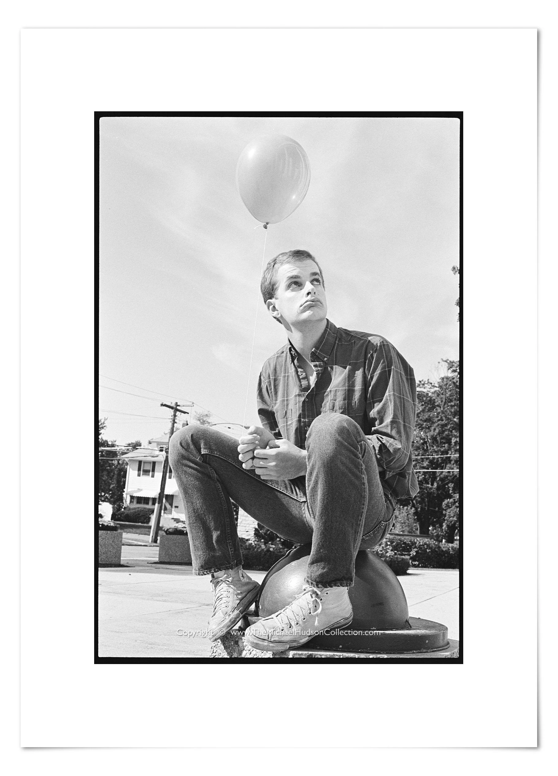 Arena Theater actors outside chapel, October 6, 1986