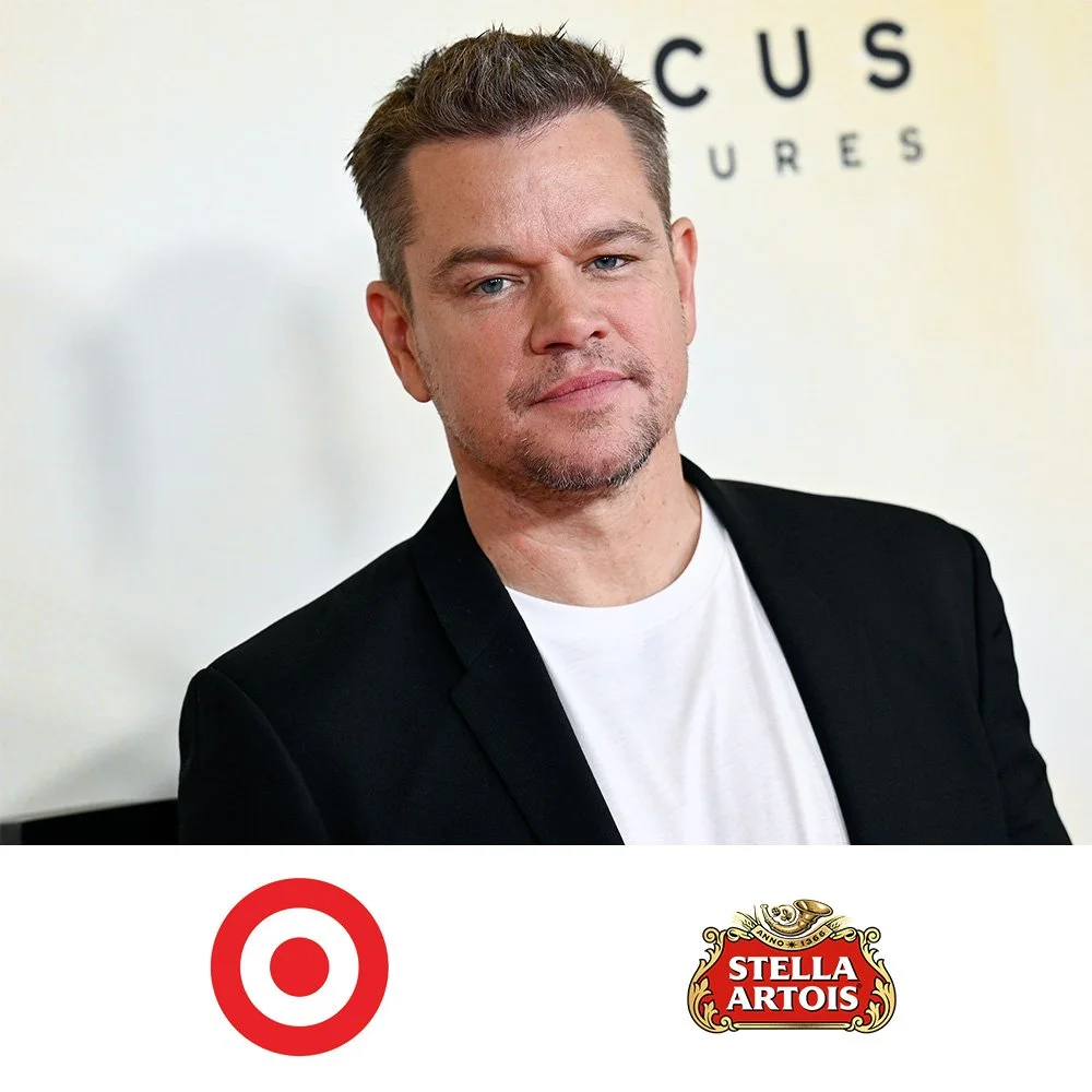 Matt Damon <br/> Target; Stella Artois