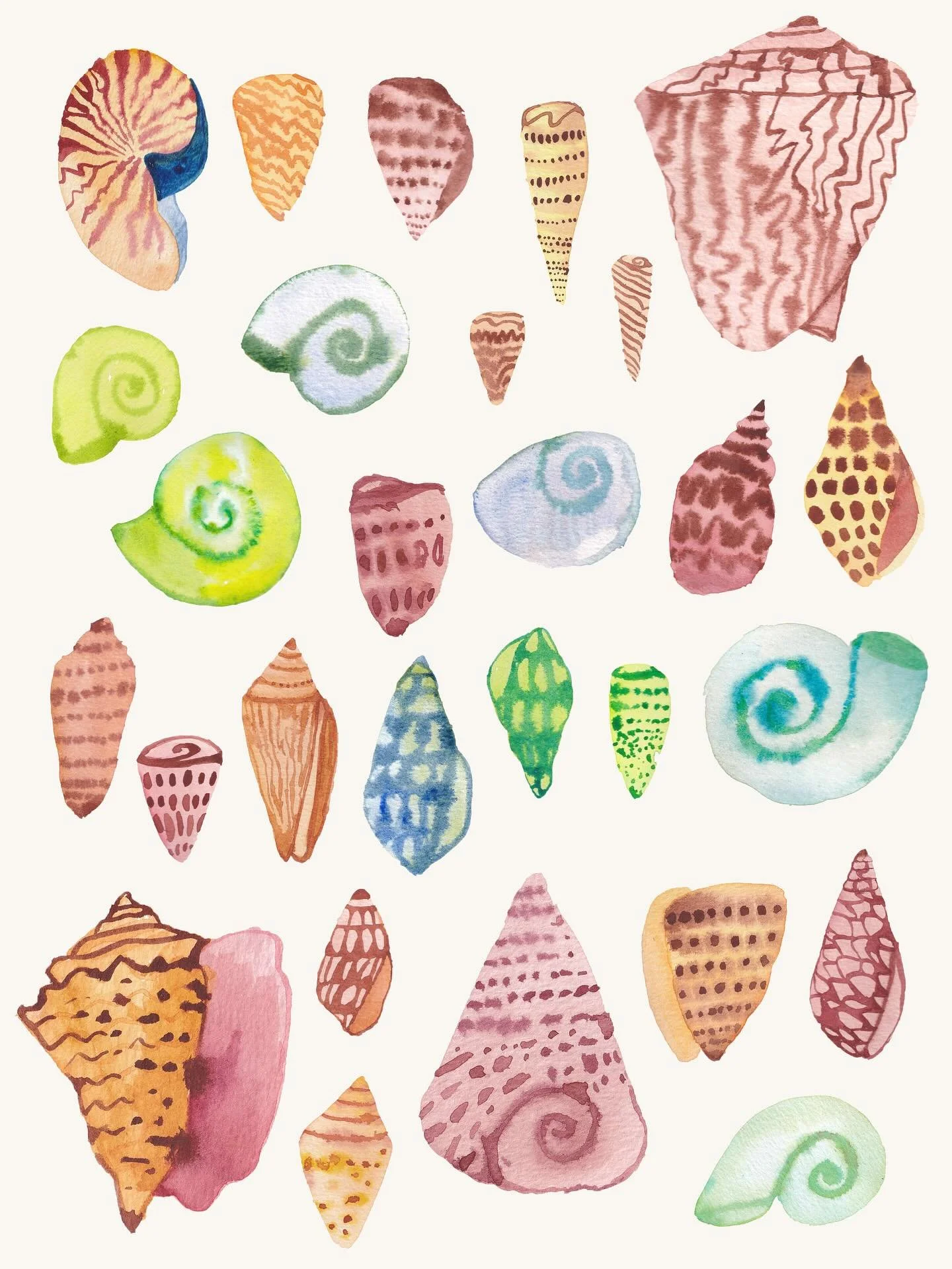 🐚🐚🐚🐚🐚🐚🐚🐚🐚🐚

Watercolour Seashells ✨