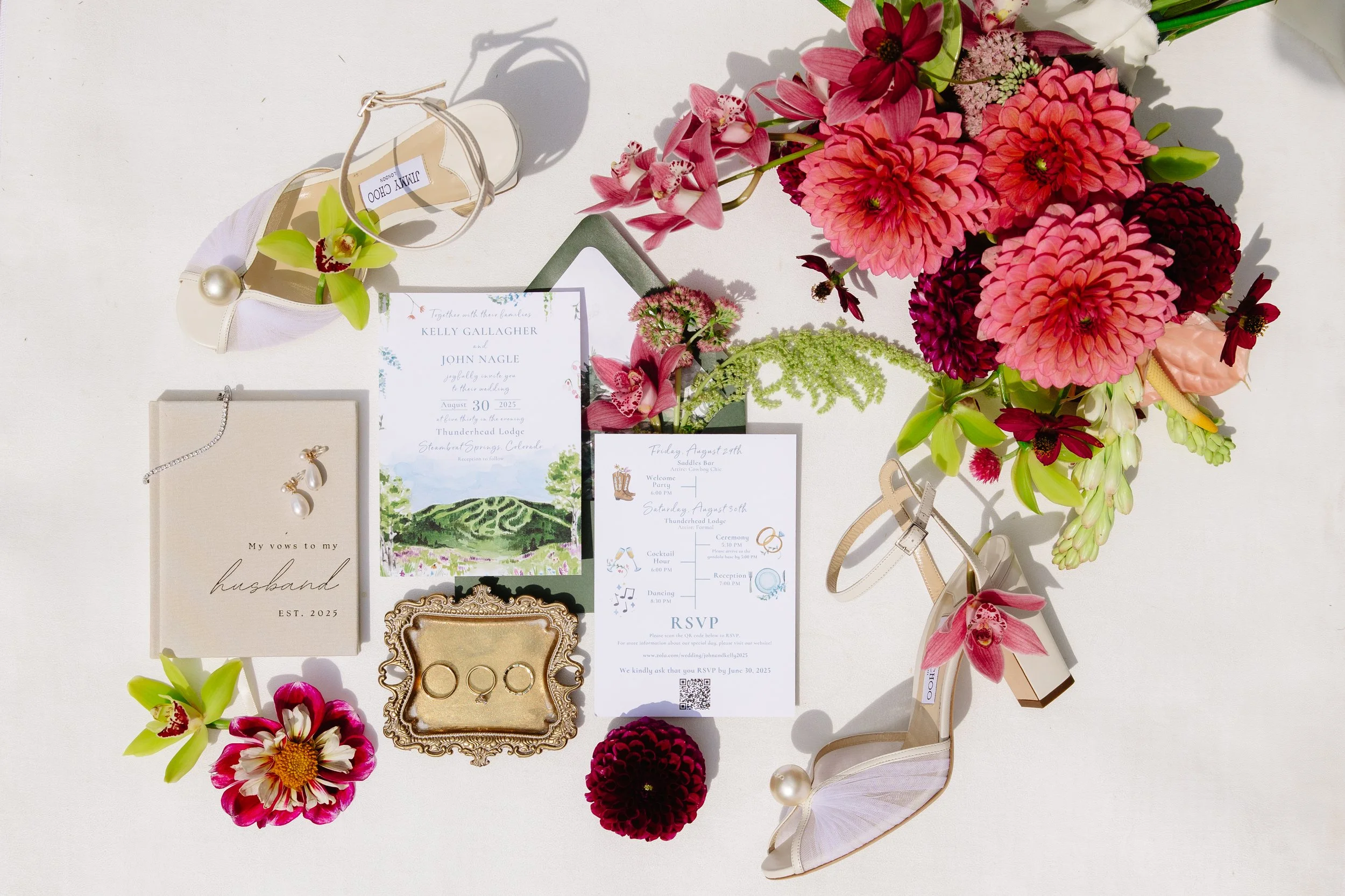 Bold blooms and moody skies