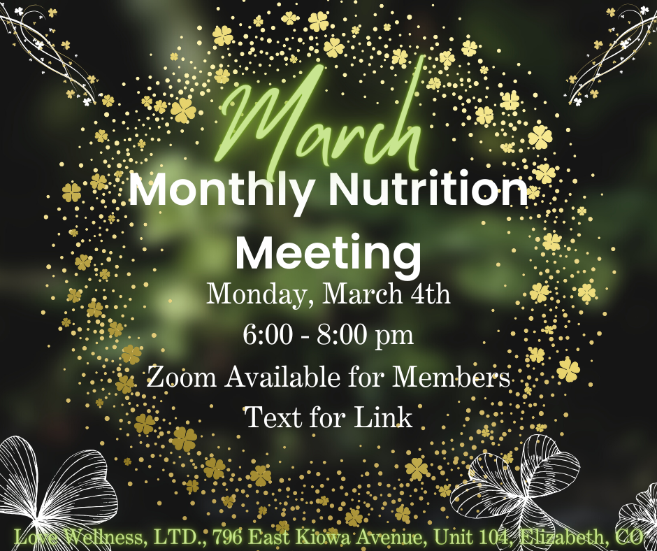 March Nutritional Meeting