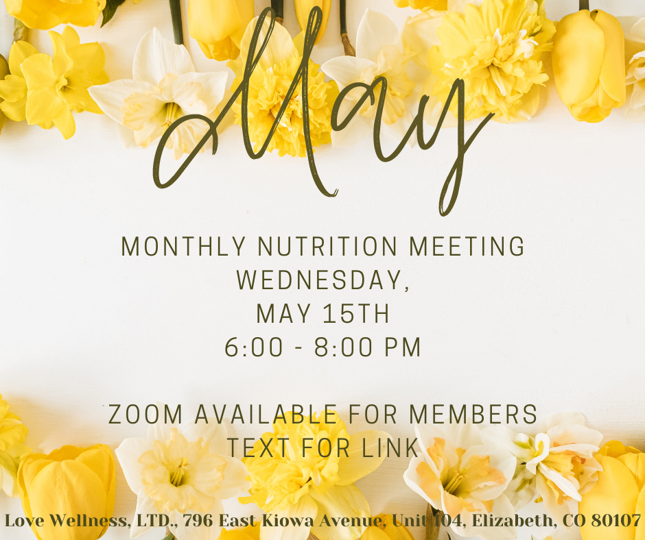 May Nutrition Meeting