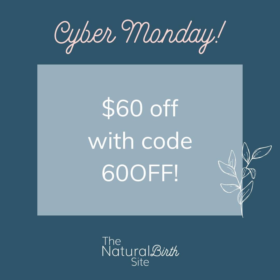 ✨CYBER MONDAY✨

Our Small Business Saturday sale turned into our Cyber Monday sale, so there's still plenty of time to purchase our empowering online NaturalBirth Education course at almost 50% off!

👉Check out the link in our BIO or click the link 