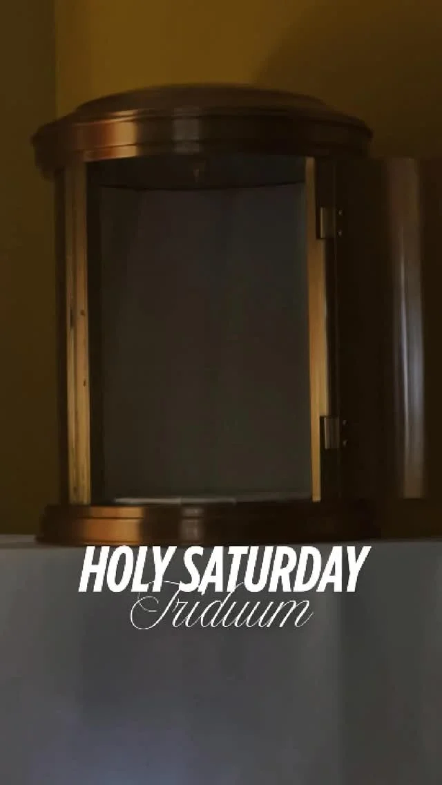 Holy Saturday
“Why do you look for the living among the dead? He is not here, but has risen.” Lk 24.5-6
#holysaturday #seedsoftheword #eastertriduum #christisrisen #easter