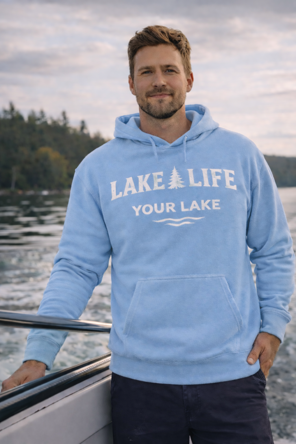 Custom Lake Men's Premium Hoodie